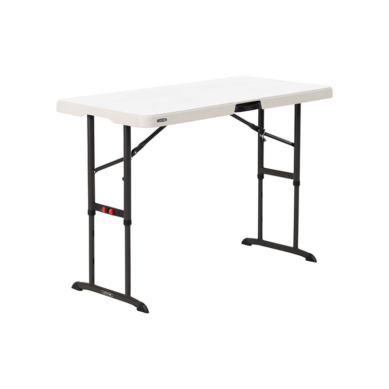 TABLE LIFETIME 122 x 61 cm -5,3 cm - Haut Ajustable - NESTING
