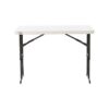 TABLE LIFETIME 122 x 61 cm -5,3 cm - Haut Ajustable - NESTING