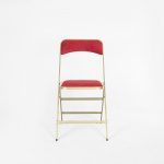 Chaise Pliante SLIM ROUGE & OR M1