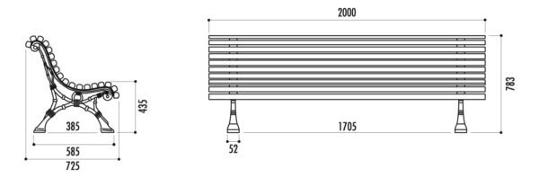 FT-10080 Banc Romantico