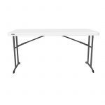 TABLE LIFETIME 152 x 76 - 5,4 cm BLANC