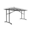 TABLE LIFETIME 152 x 76 - 5,4 cm BLANC