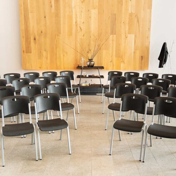 80310_10_20-11-09 Chaise LIFETIME empilable NOIRE Premium