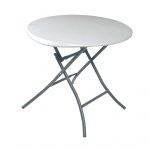 Table pliante Lifetime ronde diamètre 84