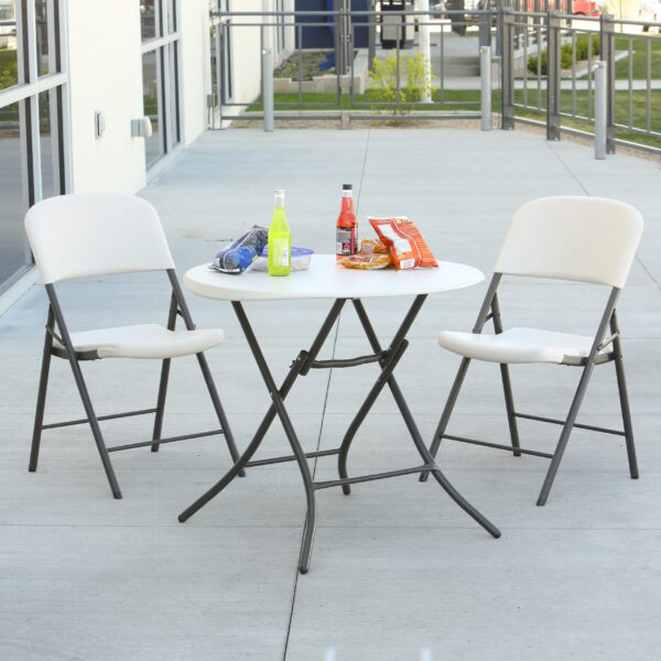 Table pliante Lifetime ronde diamètre 84