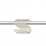 Crochet métal chromé pour affichage Grilles d'Exposition