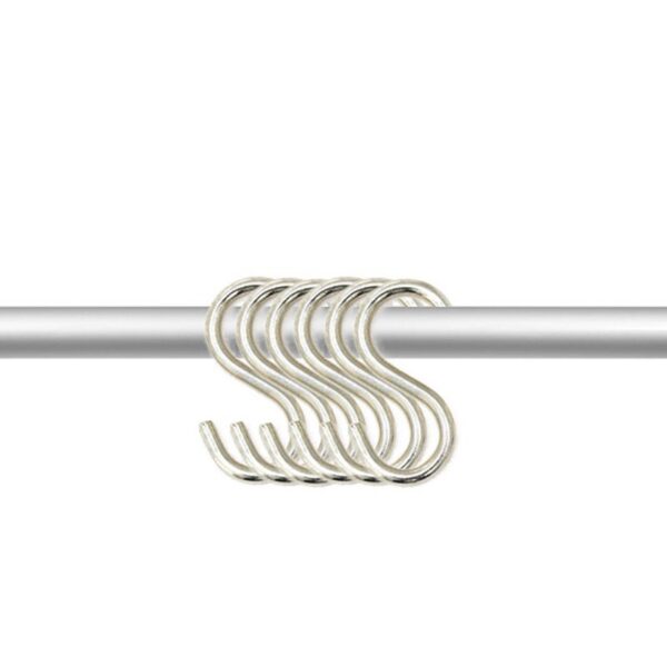 Crochet métal chromé pour affichage Grilles d'Exposition