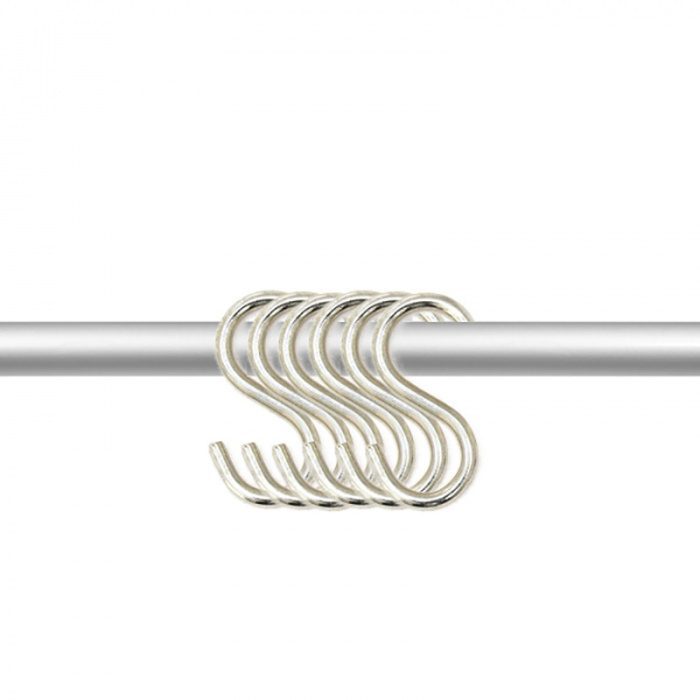 Crochet métal chromé pour affichage Grilles d'Exposition