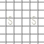 Crochet métal chromé pour affichage Grilles d'Exposition