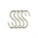 Crochet métal chromé pour affichage Grilles d'Exposition