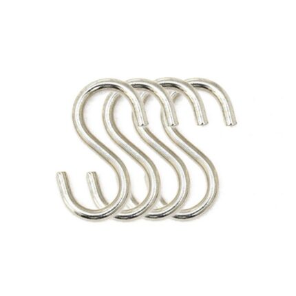 Crochet métal chromé pour affichage Grilles d'Exposition