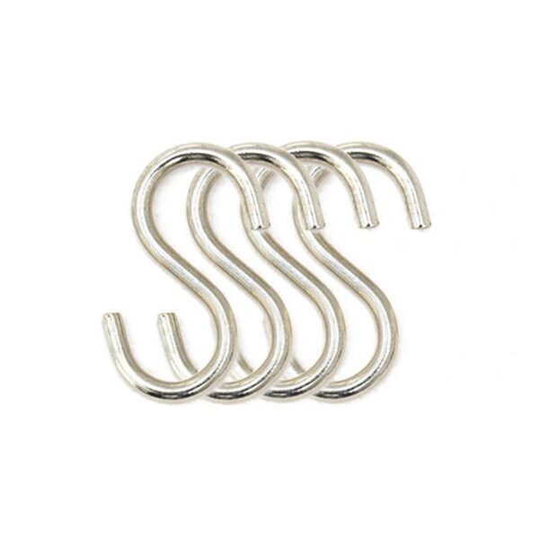 Crochet métal chromé pour affichage Grilles d'Exposition